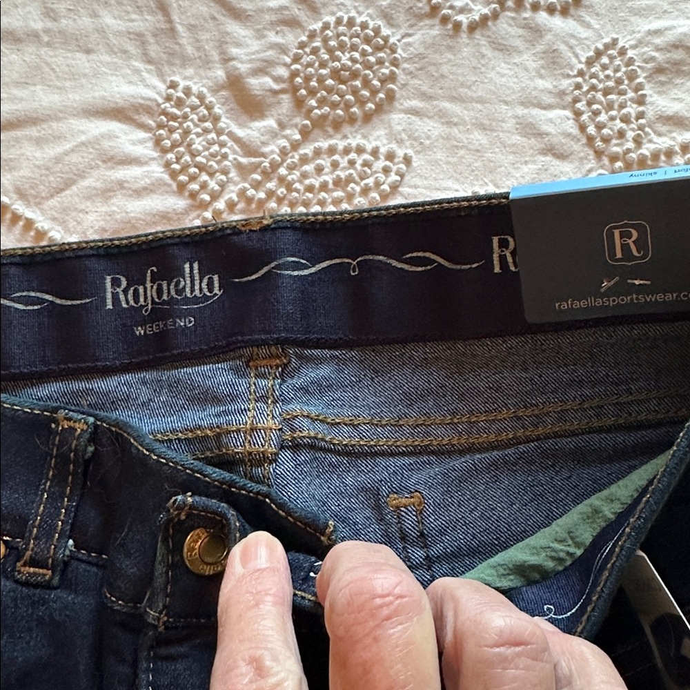 Rafaella Navy Denim Pants - Picture 9 of 9